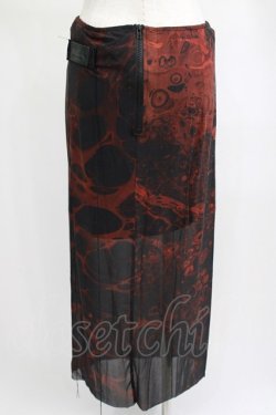 画像2: PUNK RAVE /OOD LAVA SKIRT M ブラック×レッド H-25-02-14-1016-PU-SK-KB-ZY