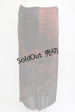 画像2: PUNK RAVE /OOD LAVA SKIRT M ブラック×レッド H-25-02-14-1016-PU-SK-KB-ZY