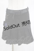 PUNK RAVE / pleated skirt with waist bag S ブラック H-25-02-14-1019-PU-SK-KB-OS