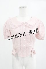 DARK IN LOVE / Pink princess heart button doll collar blouse S ピンク H-25-02-14-1029-PU-BL-KB-ZY