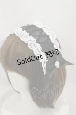 画像1: Princess Melody / ヘッドドレス(クリップ付き)  ブラック H-25-02-14-028-EL-AC-NS-ZH