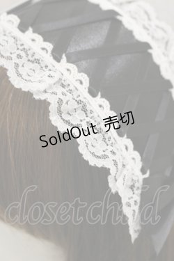 画像2: Princess Melody / ヘッドドレス(クリップ付き)  ブラック H-25-02-14-028-EL-AC-NS-ZH