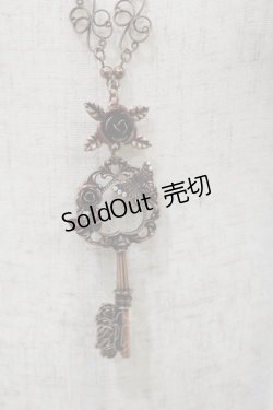 画像1: axes femme / 蝶モチーフ鍵ネックレス  アンティークゴールド H-25-02-14-034-AX-AC-NS-ZH