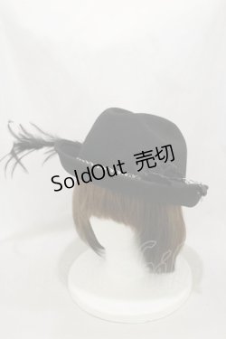 画像1: ALICE and the PIRATES / アベリアハット  ブラック H-25-02-14-039-PA-AC-NS-ZH