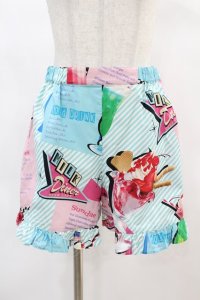 MILK / MILK Sweetsキュロット  ポップダイナー（サックスストライプ） H-25-02-15-1039-ML-PA-KB-ZH