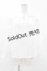 Jane Marple Dans Le Salon / シャンブレーブロードマリンカラーシャツ M オフホワイト H-25-02-15-1044-JM-BL-KB-ZH