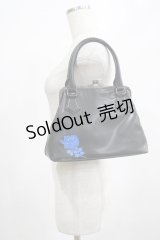 artherapie / フィセルローズ口金2WAYバッグ  黒×青 H-25-02-15-065-GO-BG-KB-ZH