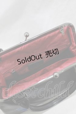 画像3: artherapie / フィセルローズ口金2WAYバッグ  黒×青 H-25-02-15-065-GO-BG-KB-ZH