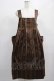 画像1: Jane Marple Dans Le Salon / Old England stripe painter's dress M ブラウン H-25-02-15-009-JM-OP-KB-ZT411 (1)