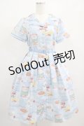 Emily Temple cute / Cerealワンピース  サックス H-25-02-15-002-ET-OP-KB-ZH
