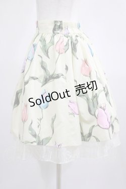 画像2: MILK / チューリーロマンススカート  クリームシャーベット H-25-02-15-017-ML-SK-KB-ZH