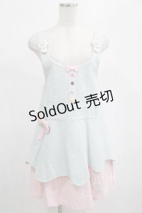 Angelic Pretty / Sweetワッフルサロペット Free サックス H-25-02-16-033-AP-OP-NS-ZH