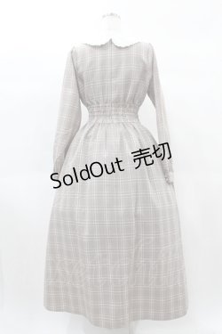 画像2: Ank Rouge / フリル衿ロングワンピース M ブラウン H-25-02-16-1035-CA-OP-NS-ZH