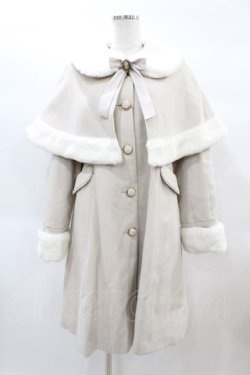 画像1: Amavel / Antique Dollケープロングコート Free アイボリー H-25-02-16-1062-CA-CO-NS-C035