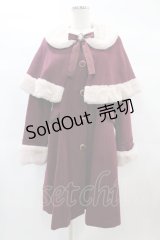Amavel / Antique Dollケープロングコート Free ボルドー H-25-02-16-1063-CA-CO-NS-ZH