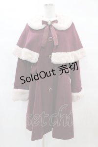 Amavel / Antique Dollケープロングコート Free ボルドー H-25-02-16-1063-CA-CO-NS-ZH