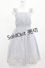 axes femme POETIQUE / うさぎ柄シフォンワンピース M ラベンダー H-25-02-16-023-AX-OP-NS-ZH