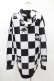 画像2: NieR Clothing / 総柄ZIPパーカー  白×黒 H-25-02-17-071-PU-TO-KB-ZH (2)