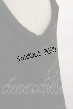 画像3: h.ANARCHY / パイピングプリントタンク  黒×紫 H-25-02-17-1012-HN-TO-KB-ZH