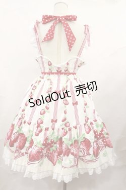 画像3: Angelic Pretty / 摘みたていちごシャーリングジャンパースカート Free オフ H-25-02-17-1001-AP-OP-NS-ZH