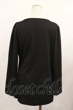 画像2: Drug Honey / レイヤード風カットカーディガン  黒×赤 H-25-02-17-1023-PU-TO-KB-ZH