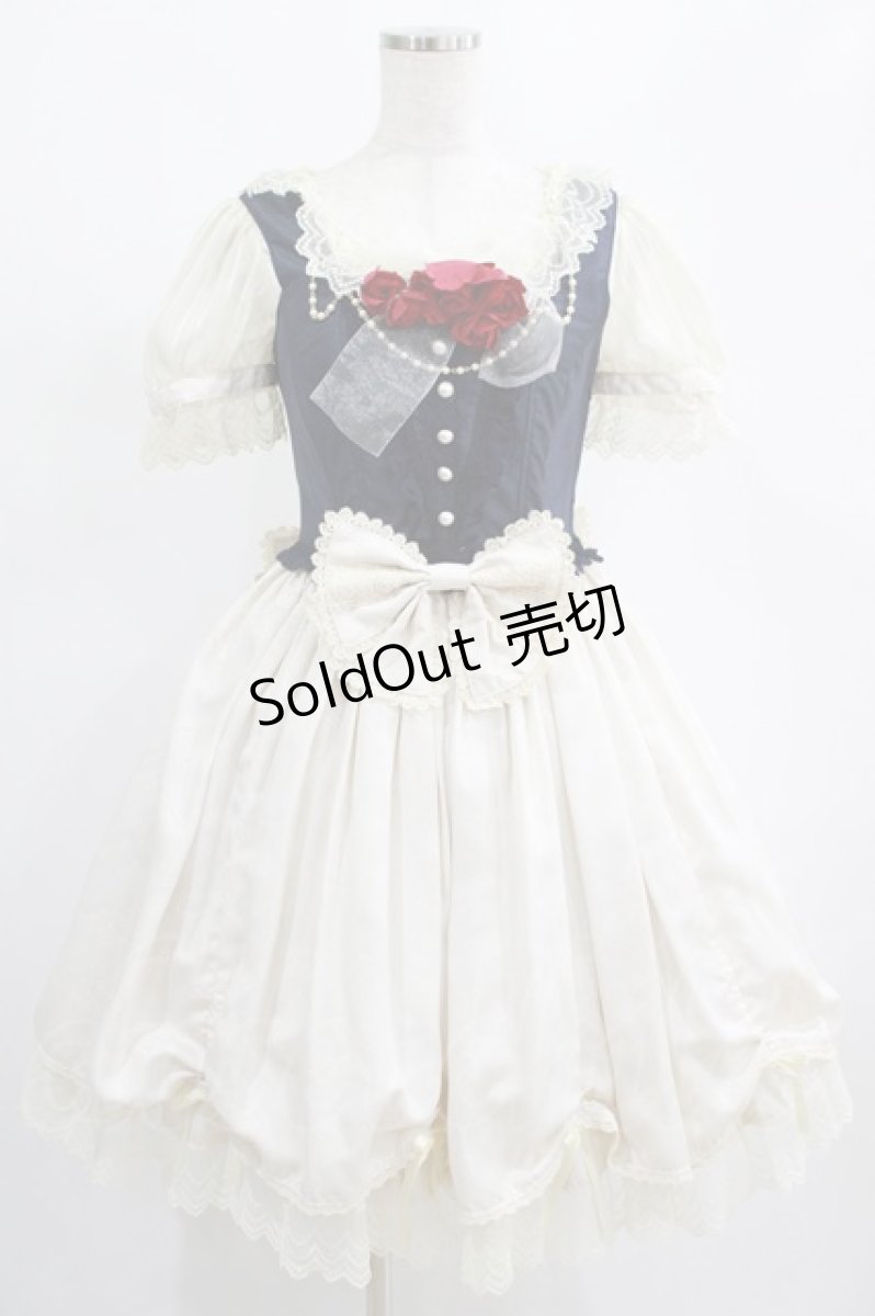 画像1: BABY,THE STARS SHINE BRIGHT / Claudia，The Fairy Tale Princessワンピース Free オフ/ネイビー H-25-02-18-001-BA-OP-NS-ZH (1)