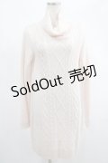 Ank Rouge / ハイネックニットワンピース M ピンク H-25-02-18-023-CA-OP-NS-ZH