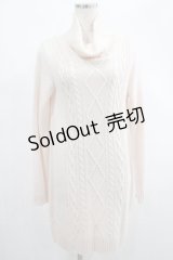Ank Rouge / ハイネックニットワンピース M ピンク H-25-02-18-023-CA-OP-NS-ZH