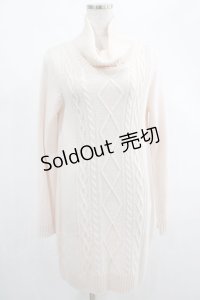 Ank Rouge / ハイネックニットワンピース M ピンク H-25-02-18-023-CA-OP-NS-ZH