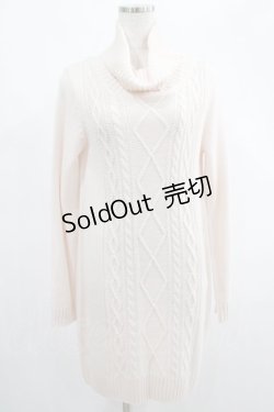 画像1: Ank Rouge / ハイネックニットワンピース M ピンク H-25-02-18-023-CA-OP-NS-ZH