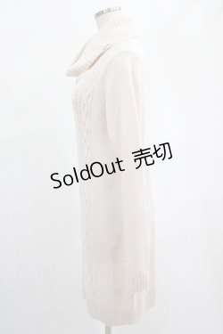 画像2: Ank Rouge / ハイネックニットワンピース M ピンク H-25-02-18-023-CA-OP-NS-ZH