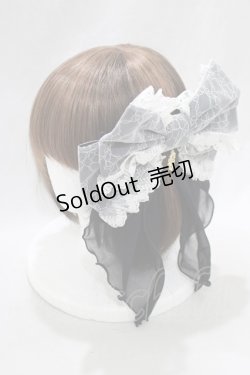 画像1: BABY,THE STARS SHINE BRIGHT / Dreamyリボンバレッタ  ブラック H-25-02-18-052-BA-AC-NS-ZH