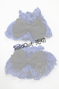 画像1: Enchantlic Enchantilly / ローズレースお袖留め  ブルー H-25-02-18-077-LO-ZA-NS-ZH