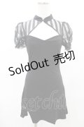 PUNK RAVE / Chinese Style Silk Fan Cheongsam Dress XS ブラック H-25-02-18-2009-PU-OP-KB-ZI