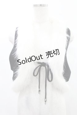 画像1: 【SALE】HONEY / ファー付ジレベスト  黒 H-25-02-18-2018-HN-TO-KB-ZT162