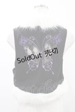 画像2: 【SALE】HONEY / ファー付ジレベスト  黒 H-25-02-18-2018-HN-TO-KB-ZT162