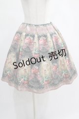 Juliette et Justine / Le monde de l'ange Jupe サイズ2 ボワ・ドゥ・ローズ【チャコール×ピンク】 H-25-02-18-008-CL-SK-NS-ZH