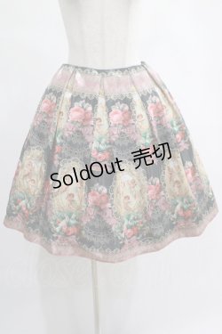 画像1: Juliette et Justine / Le monde de l'ange Jupe サイズ2 ボワ・ドゥ・ローズ【チャコール×ピンク】 H-25-02-18-008-CL-SK-NS-ZH