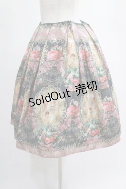 画像2: Juliette et Justine / Le monde de l'ange Jupe サイズ2 ボワ・ドゥ・ローズ【チャコール×ピンク】 H-25-02-18-008-CL-SK-NS-ZH