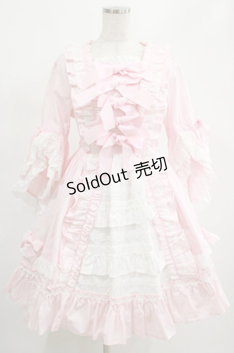 画像1: BABY,THE STARS SHINE BRIGHT / ローブ・ア・ラ・フランセーズワンピース&ヘッドドレスセット Free ピンク H-25-02-18-002-BA-ZA-NS-ZH (1)