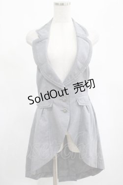 画像1: axes femme POETIQUE / ホルターロングベスト M グレー H-25-02-19-035-AX-TO-NS-ZH