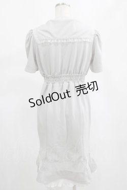 画像3: axes femme POETIQUE / セーラーマーメイドワンピース M ブルー H-25-02-19-038-AX-OP-NS-ZH