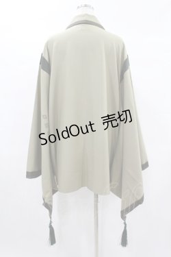 画像2: IRO+IRO / 和室嗜む、畳デザイン和袖シャツ。 M グリーン H-25-02-19-1048-LO-BL-NS-ZH