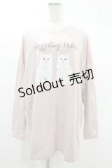 Ank Rouge / ねこちゃんプリントプルオーバー M ピンク H-25-02-19-1051-CA-TO-NS-ZH