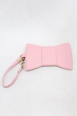 画像1: Maison de FLEUR / リボン型パスケース  ピンク H-25-02-19-1011-LO-ZA-NS-ZH