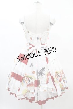 画像2: metamorphose / 乙女の白昼夢フリルジャンパースカート Free 白 H-25-02-19-1024-ME-OP-NS-ZH