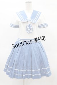 metamorphose / セーラータックワンピース Free サックス H-25-02-19-1025-ME-OP-NS-ZH
