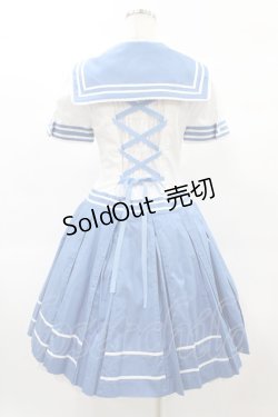 画像2: metamorphose / セーラータックワンピース Free サックス H-25-02-19-1025-ME-OP-NS-ZH