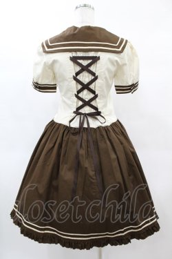 画像2: metamorphose / セーラークルーズワンピース Free ブラウン H-25-02-19-1026-ME-OP-NS-ZH