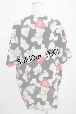画像3: Honey Cinnamon / シナモン総柄Tシャツ Free ブラック H-25-02-19-056-LO-TS-NS-ZH